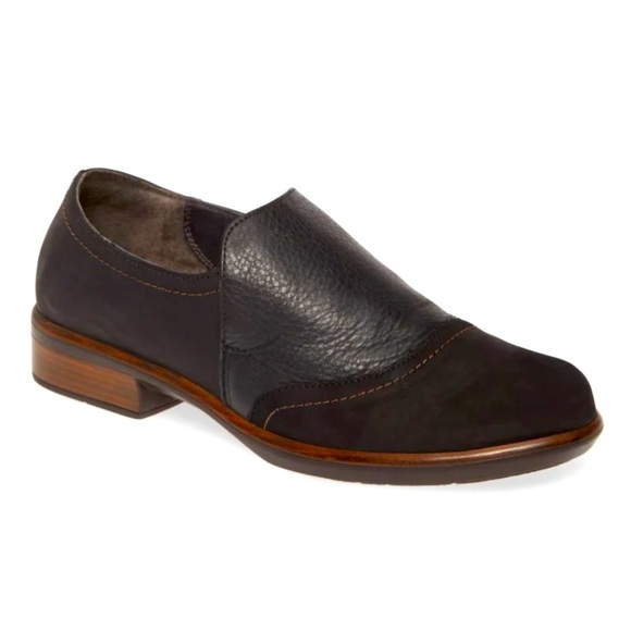 Naot Angin Leather Nubuck Loafers Sz 7 Slip On Cushioned - Picture 1 of 12